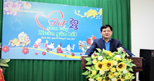 Liên đoàn lao động huyện Quan Hóa tổ chức “Tết sum vầy - Xuân gắn kết” năm 2023