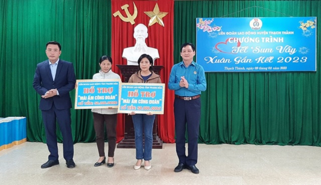 LĐLĐ huyện Thạch Thành tổ chức “Tết sum vầy - Xuân gắn kết” Năm 2023.