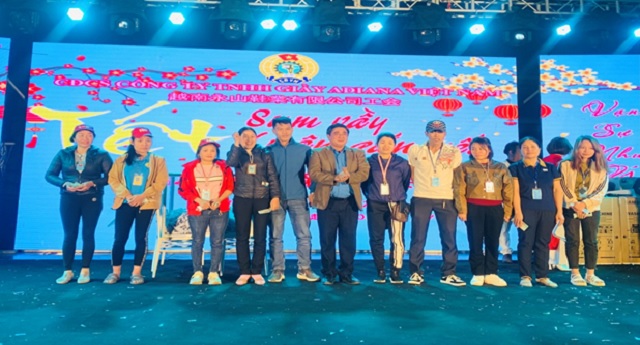 Công đoàn Công ty Giầy ADIANA Việt Nam tổ chức Chương trình “Tết Sum vầy- Xuân gắn kết” xuân Quý mão 2023