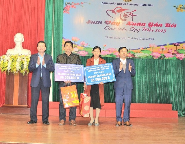 Công đoàn ngành Giáo dục Thanh Hóa đồng hành, chăm lo cho CBNGNLĐ trong dịp Tết Nguyên đán Quý Mão năm 2023
