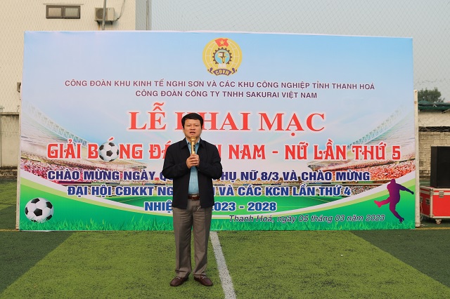 Công đoàn công ty TNHH Sakurai Việt Nam tổ chức Giải bóng đá mini Nam-Nữ CNLĐ lần thứ 5