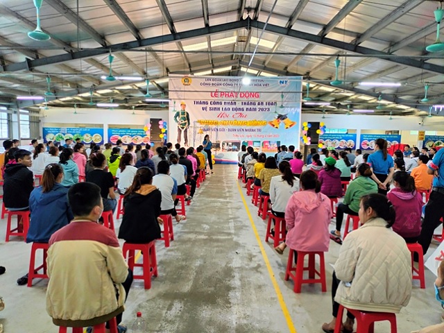 Liên đoàn Lao động huyện Hậu Lộc đẩy mạnh chuỗi hoạt động hưởng ứng tháng công nhân, Tháng hành động ATVSLĐ năm 2023