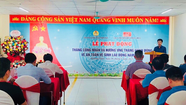 Liên đoàn Lao động huyện Thường Xuân tổ chức Lễ phát động Tháng Công nhân và hưởng ứng Tháng hành động về An toàn vệ sinh lao động năm 2023