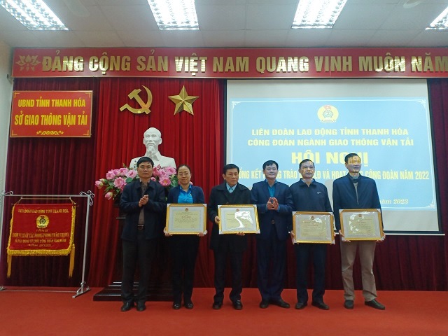 Công đoàn ngành Giao thông Vận tải Thanh Hóa Tổng kết phong trào CNVCLĐ và hoạt động công đoàn năm 2022