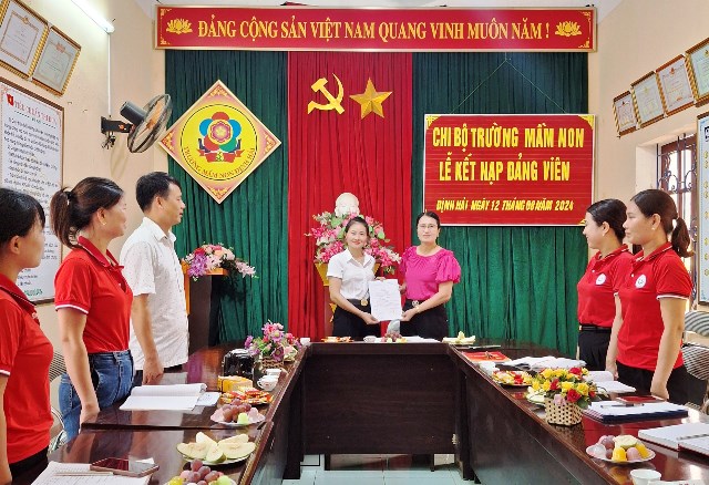 Công đoàn trường mầm non Định Hải, huyện Yên Định với công tác phát triển đảng viên