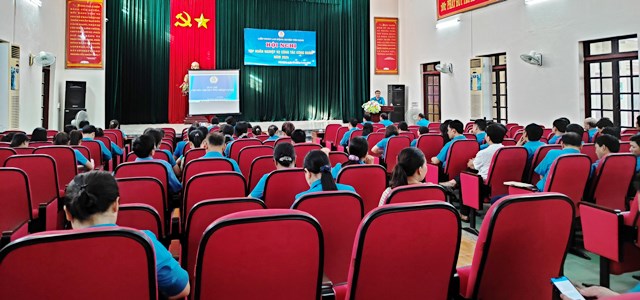 Ban Thường vụ Liên đoàn Lao động huyện Yên Định phối hợp với các Ban chuyên môn LĐLĐ tỉnh tổ chức Hội nghị tập huấn nghiệp vụ Công đoàn năm 2024