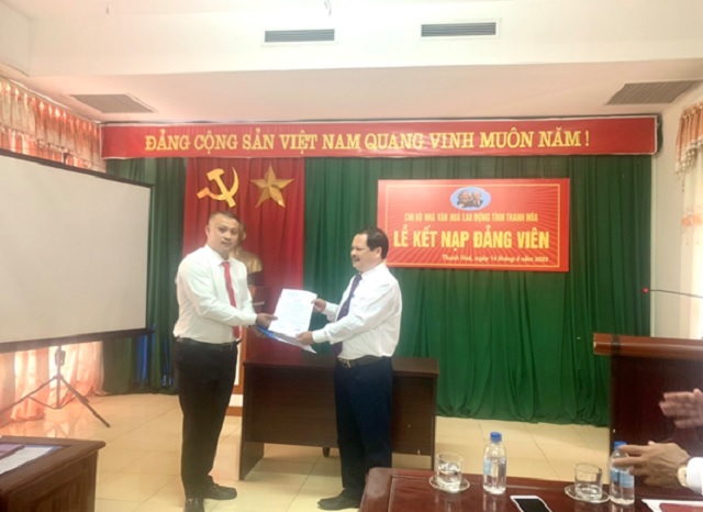 Công tác phát triển Đảng viên tại chị bộ Nhà Văn hóa Lao động, Đảng bộ Liên đoàn Lao động tỉnh Thanh Hóa