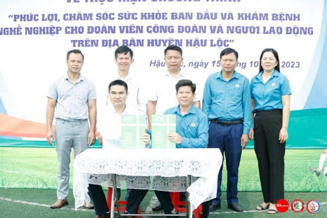 Liên đoàn Lao động huyện Hậu Lộc phối hợp tổ chức thực hiện “Chương trình phúc lợi cho đoàn viên và người lao động”