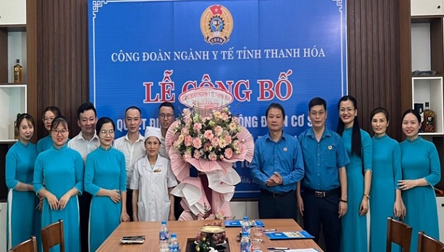 Công đoàn ngành Y tế: Lễ công bố trao Quyết định thành lập Công đoàn cơ sở Công ty Cổ phần Bệnh viện và thiết bị Y tế MT – Phòng khám Đa khoa 108 Tâm Phúc
