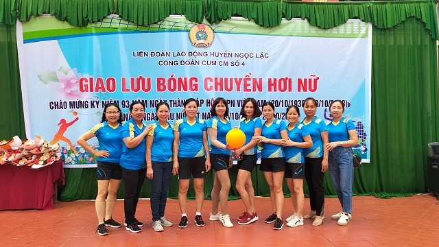 Cụm thi đua số 4 tổ chức giao lưu Bóng chuyền hơi chào mừng kỷ niệm kỷ niệm 93 năm ngày thành lập Hội Liên hiệp Phụ nữ Việt Nam (20/10/1930 - 20/10/2023) và 13 năm ngày Phụ nữ Việt Nam (20/10/2010 - 20/10/2023)