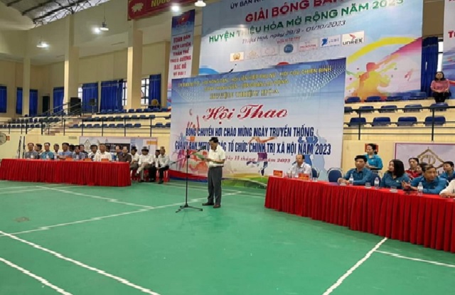 Đoàn viên, CNVCLĐ khối MTTQ và các Tổ chức chính trị - Xã hội huyện Thiệu Hóa tích cực tham gia Hội Thao CNVCLĐ chào mừng các ngày kỷ niệm truyền thống