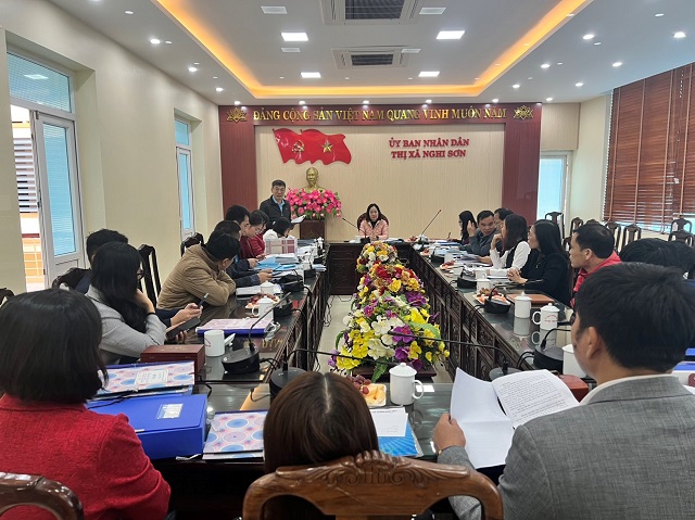 Thẩm định đề nghị công nhận 10 cơ quan, đơn vị đạt chuẩn văn hóa tại thị xã Nghi Sơn