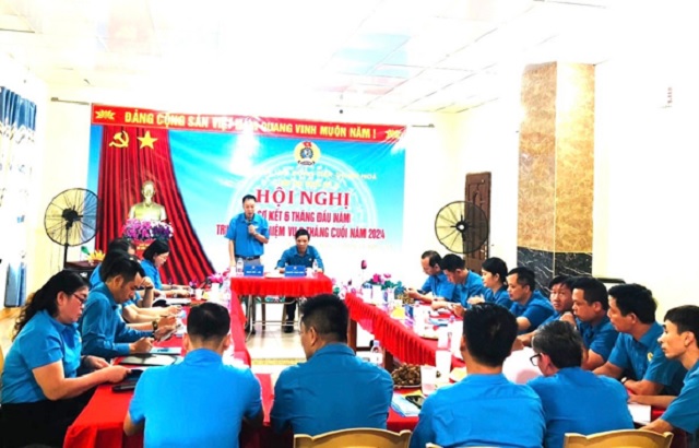 Cụm thi đua số 6 LĐLĐ tỉnh tổ chức sơ kết 6 tháng đầu năm 2024