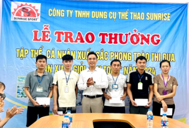 Công đoàn Công ty Sunrise huyện Hoằng Hóa hưởng ứng đợt thi đua cao điểm chào mừng 95 năm Ngày thành lập Công đoàn Việt Nam (28/7/1929 - 28/7/2024).