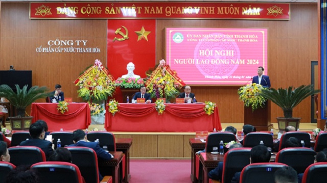Hội nghị Người lao động năm 2024 của Công ty Cổ phần Cấp nước Thanh Hóa