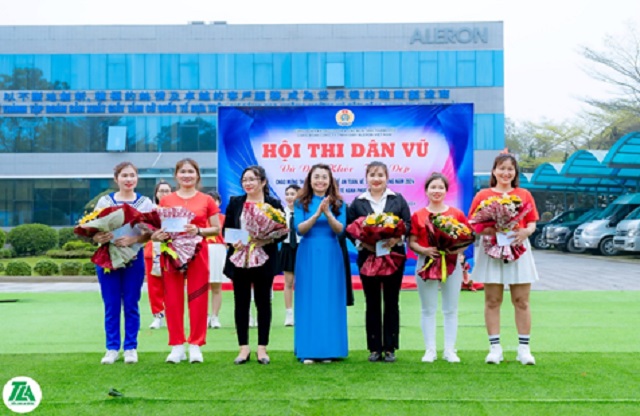 Hội thi nhảy dân vũ tại Công ty TNHH Giầy Aleron Việt Nam 2.jpg