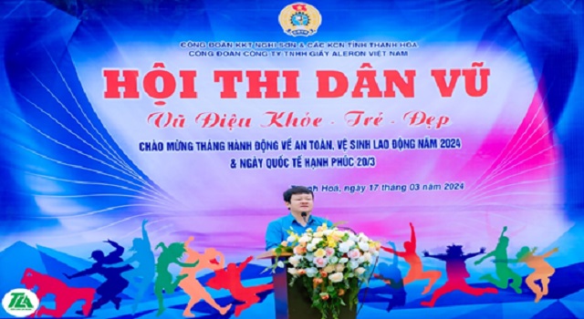 Hội thi nhảy dân vũ tại Công ty TNHH Giầy Aleron Việt Nam