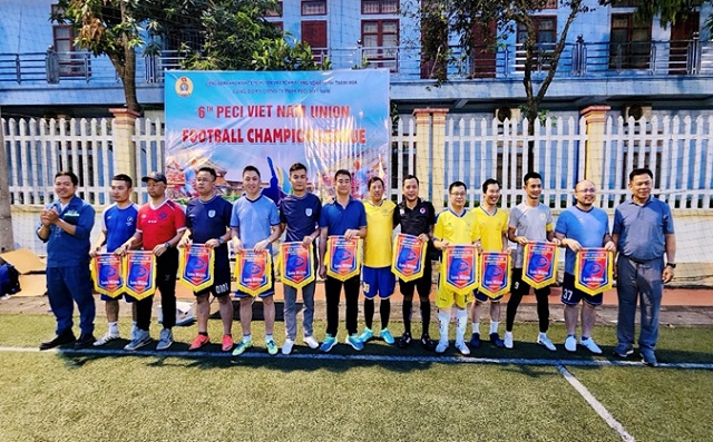 Sôi nổi giải bóng đá Công đoàn Công ty TNHH Peci Việt Nam