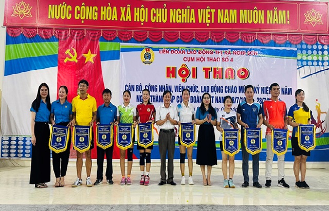 Các cụm hội thao của LĐLĐ Thị xã Nghi Sơn tích cực tổ chức khai mạc hội thao cho Cán bộ CNVC-LĐ ở các CĐCS