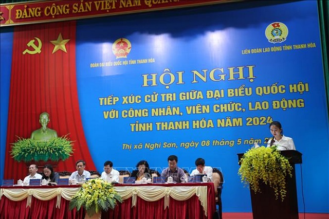 Thanh Hóa: Tiếp xúc chuyên đề với cử tri là đoàn viên, công nhân, lao động