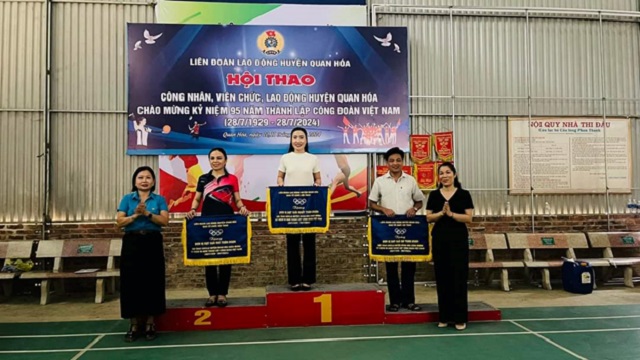 LĐLĐ huyện Quan Hoá tổ chức thành công Hội thao CNVCLĐ năm 2024