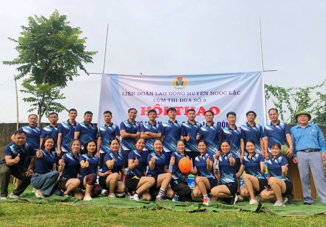 CĐCS thuộc các Cụm thi đua huyện Ngọc Lặc sôi nổi tổ chức Hội thao CNVCLĐ năm 2024