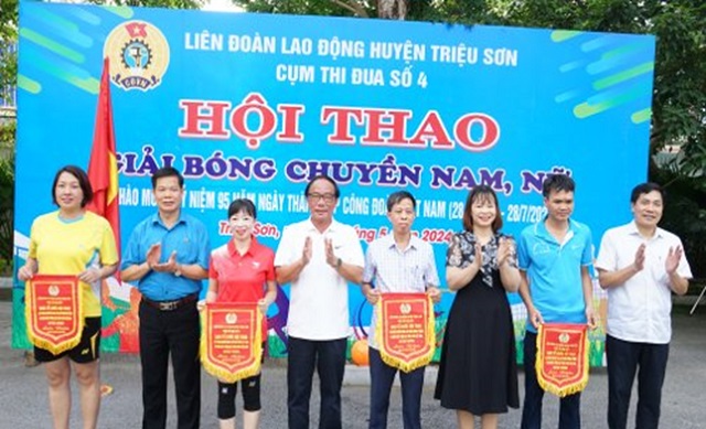 Hội thao công nhân, viên chức, lao động Cụm thi đua số 1 và cụm thi đua số 4 Liên đoàn Lao động huyện Triệu Sơn