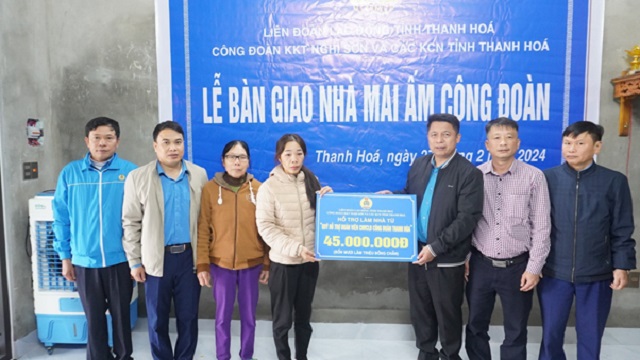 Lễ khánh thành bàn giao Mái ấm công đoàn cho công đoàn viên có hoàn cảnh khó khăn