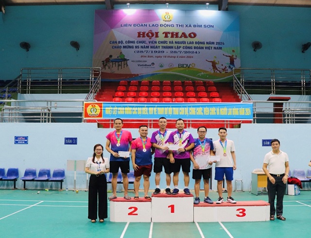 Liên đoàn Lao động thị xã Bỉm Sơn tổ chức Hội thao Công đoàn, cán bộ, công chức, viên chức và người lao động năm 2024