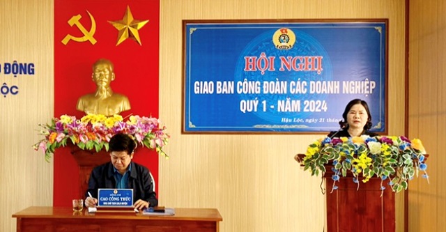 Hậu Lộc giao ban công đoàn các Doanh nghiệp quý 1 năm 2024
