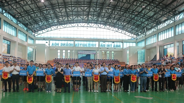 Liên đoàn Lao động huyện Hoằng Hóa tổ chức chung kết Hội thao CNVCLĐ năm 2024 chào mừng kỷ niệm 95 năm thành lập Công đoàn Việt Nam (28/7/1929-28/7/2024)
