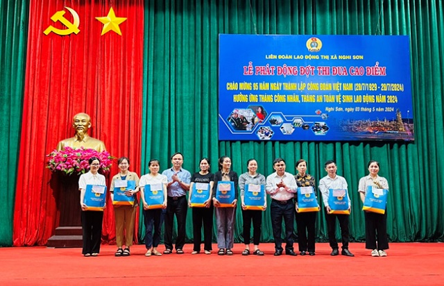 Lễ phát động đợt cao điểm chào mừng 95 năm Ngày thành lập Công đoàn Việt Nam và hưởng ứng Tháng công nhân; Tháng an toàn vệ sinh lao động năm 2024