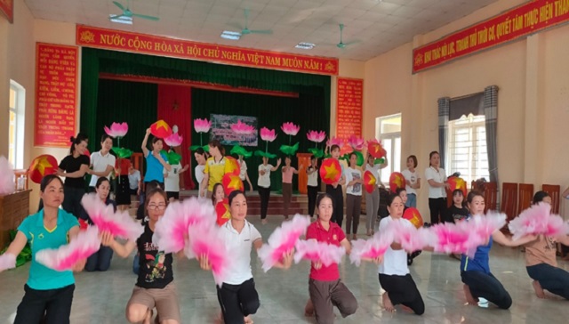 Công đoàn cơ sở xã Hoá Quỳ (Như Xuân) đẩy mạnh phong trào văn nghệ thể thao 2.jpg