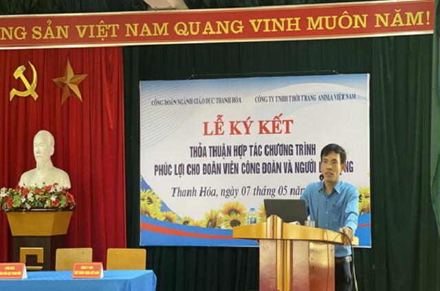 Công đoàn ngành Giáo dục và Công ty TNHH Thời trang Anima Việt Nam ký thỏa thuận hợp tác Chương trình Phúc lợi cho đoàn viên và người lao động năm 2024