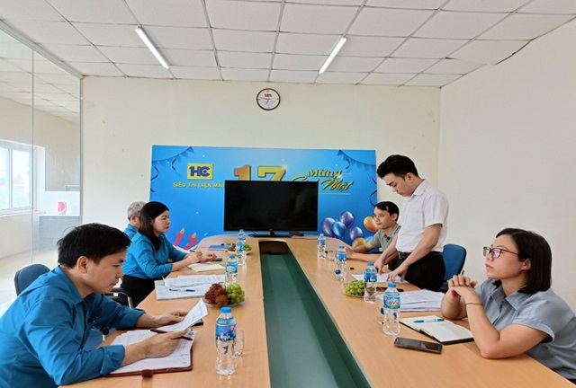 Công đoàn ngành Công thương Thanh Hóa kiểm tra việc chấp hành Điều lệ Công đoàn Việt Nam và kiểm tra quản lý, sử dụng tài chính Công đoàn cơ sở năm 2024