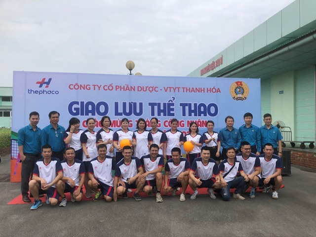 Công đoàn cơ sở Công ty Cổ phần Dược – Vật tư Y tế Thanh Hóa: Giao lưu thể thao chào mừng Tháng Công nhân; Tháng hành động về An toàn vệ sinh lao động năm 2024