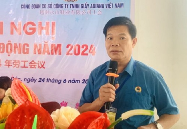Công ty TNHH Giầy ADIANA tổ chức hội nghị người lao động năm 2024.