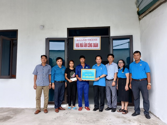 CĐN Công Thương Thanh Hóa tổ chức Khánh thành “Nhà mái ấm Công đoàn” cho công nhân lao động có hoàn cảnh khó khăn về nhà ở