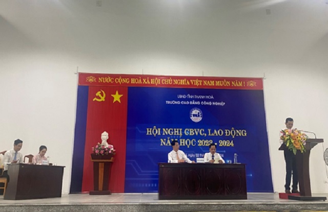 Trường Cao đẳng Công nghiệp Thanh Hóa tổ chức hội nghị cán bộ, viên chức, người lao động năm học 2023 - 2024