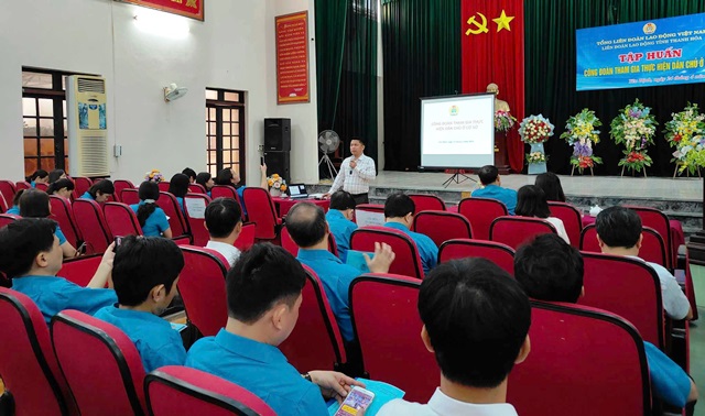 Hiệu quả từ công tác phối hợp triển khai Luật Thực hiện dân chủ cơ sở ở các cấp Công đoàn huyện Yên Định