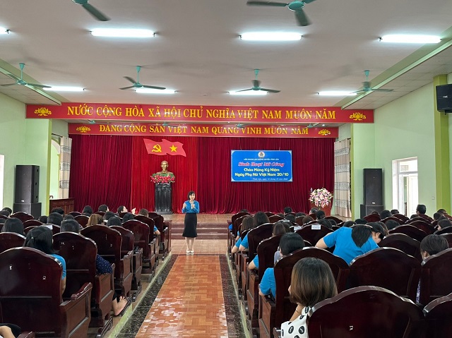 LĐLĐ huyện Vĩnh Lộc tổ chức sinh hoạt Nữ công chào mừng kỷ niệm Ngày Phụ nữ Việt Nam 20/10