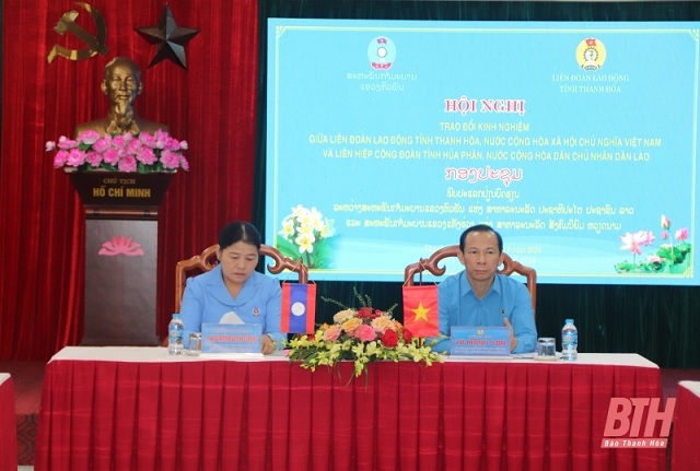 Trao đổi kinh nghiệm giữa công đoàn hai tỉnh Thanh Hóa - Hủa Phăn 1.jpg