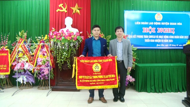 LĐLĐ huyện Quan Hóa tổng kết phong trào CNVCLĐ và hoạt động công đoàn năm 2023; Triển khai nhiệm vụ năm 2024