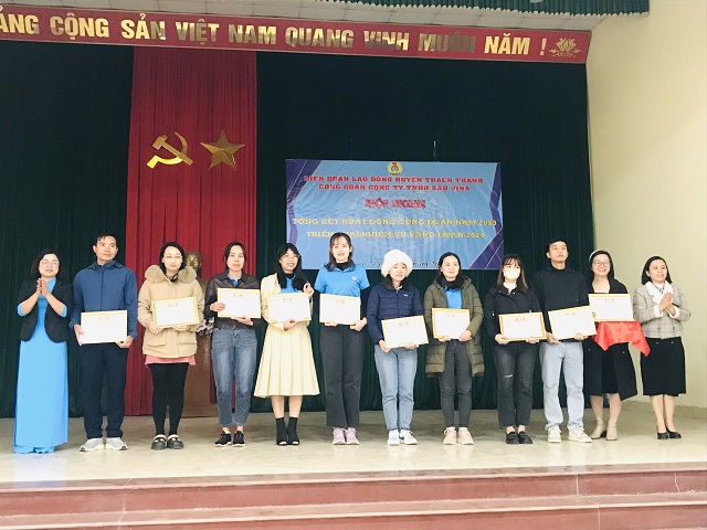 Công đoàn công ty TNHH S&amp;H VINA tổ chức Hội nghị tổng kết phong trào công nhân lao động và hoạt động công đoàn năm 2023