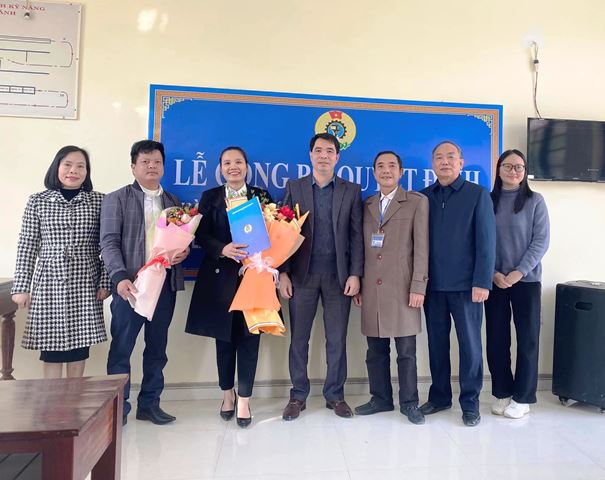 Lễ công bố Quyết định thành lập Công đoàn Trung tâm giáo dục nghề nghiệp lái xe cơ giới đường bộ Thanh Tân