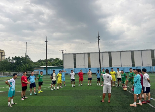 Hội quân rèn luyện tham gia Giải bóng đá Công nhân toàn quốc năm 2024