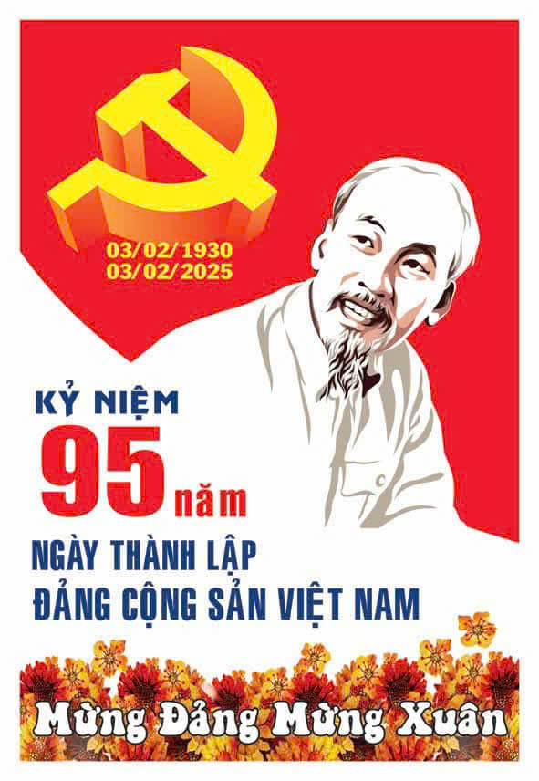 Kỷ niệm 95 năm Ngày thành lập Đảng cộng sản Việt Nam 03/02/1930 - 03/02/2025