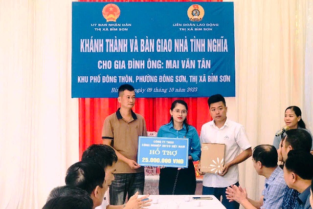 Thị xã Bỉm Sơn, CĐCS khối Doanh nghiệp tích cực tham gia công tác an sinh xã hội