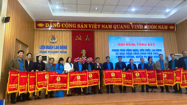 Công đoàn Viện kiểm sát nhân dân tỉnh Thanh Hóa trực thuộc Công đoàn Viên chức tỉnh, đơn vị xuất sắc trong phong trào thi đua xây dựng tổ chức Công đoàn vững mạnh năm 2024