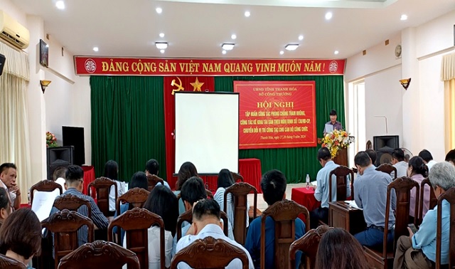 Tập huấn công tác phòng chống tham nhũng, công tác kê khai tài sản, chuyển đổi vị trí công tác cho cán bộ, công chức cơ quan Sở Công Thương Thanh Hóa